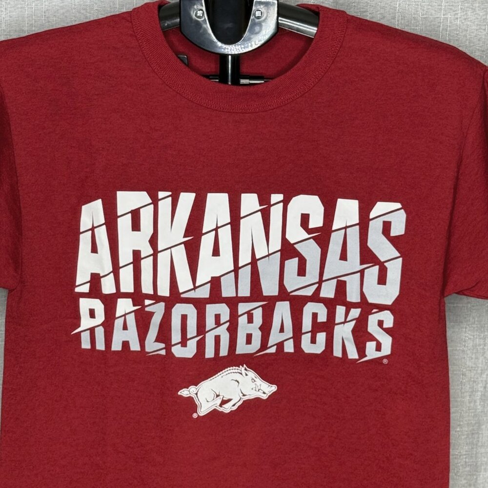 NWT - Russell Athletic - University of Arkansas Short Sleeve Shirt - Youth Small